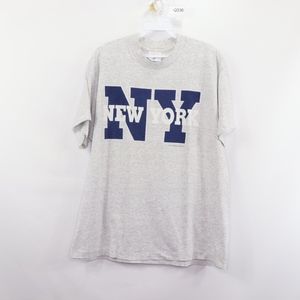 90s Mens Large New York City Big Logo T Shirt